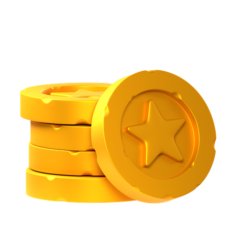 Monedas de juego  3D Icon