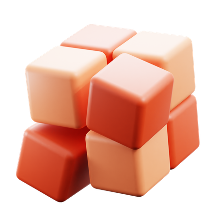 Cubo de juegos  3D Icon