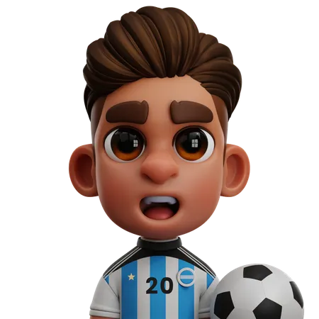 Jugador argentino  3D Icon