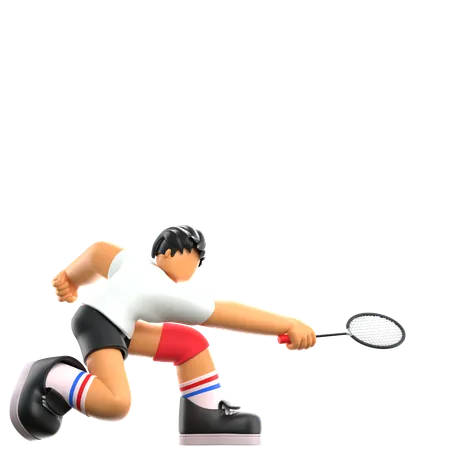 Jugador de badminton  3D Icon