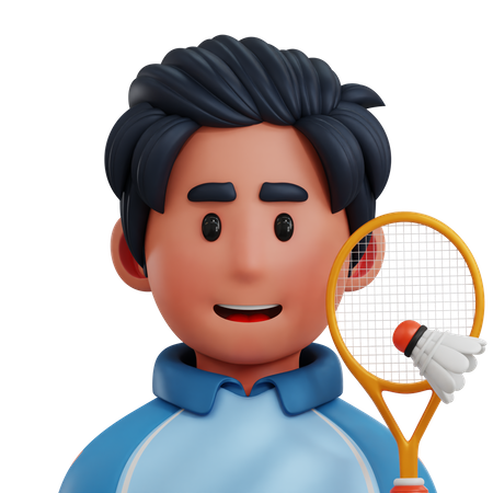 Jugador de badminton  3D Icon