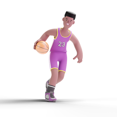 Jugador de baloncesto  3D Illustration