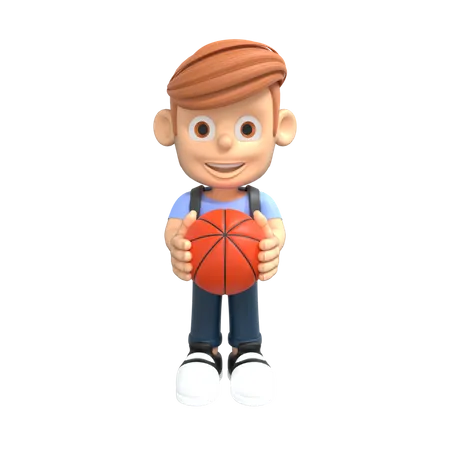 Jugador de baloncesto  3D Illustration