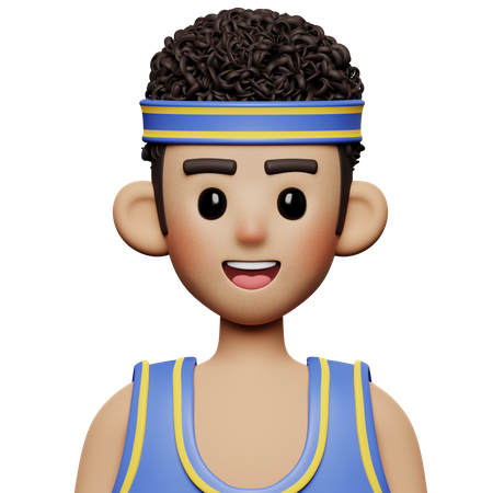 Jugador de baloncesto  3D Icon