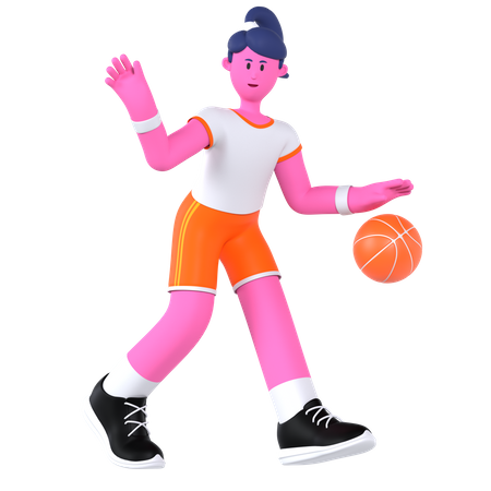 Jugador de baloncesto  3D Illustration