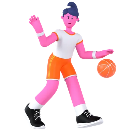 Jugador de baloncesto  3D Illustration