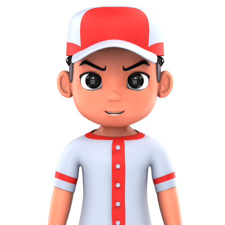 Jugador de baseball  3D Icon