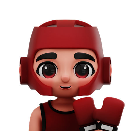 Jugador de boxeo  3D Icon