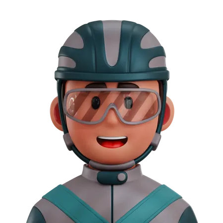 Jugador de ciclismo  3D Icon