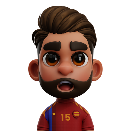 Jugador de España  3D Icon