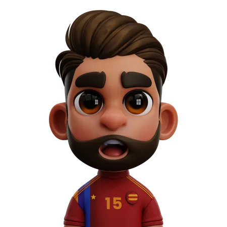 Jugador de España  3D Icon