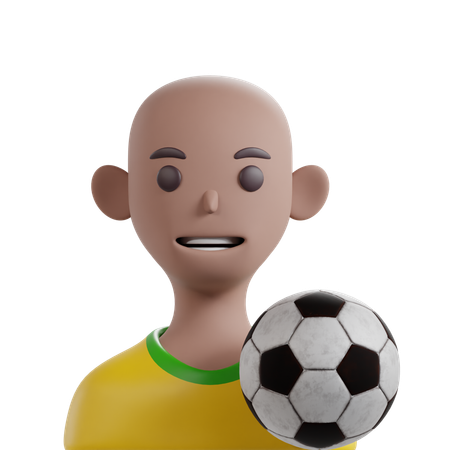 Jugador de fútbol masculino  3D Icon