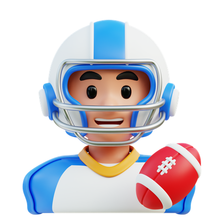 Jugador de rugby  3D Icon