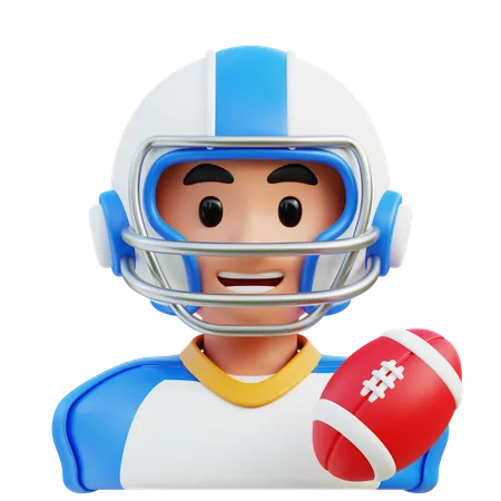 Jugador de rugby  3D Icon