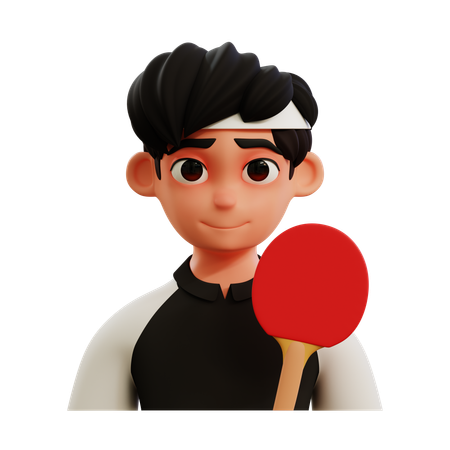 Jugador de tenis de mesa  3D Icon