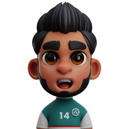 Jugador de Uzbekistán  3D Icon