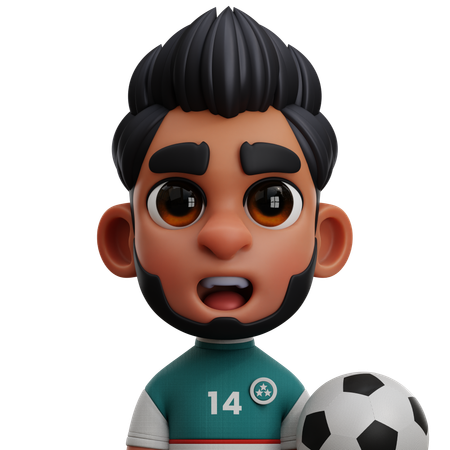 Jugador de Uzbekistán  3D Icon