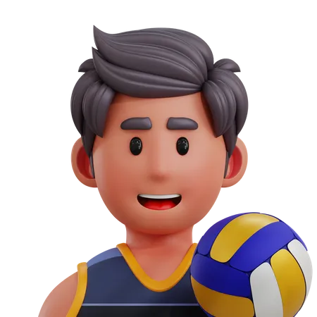 Jugador de voleibol  3D Icon