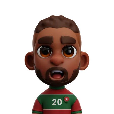 JUGADOR DE MARRUECOS  3D Icon