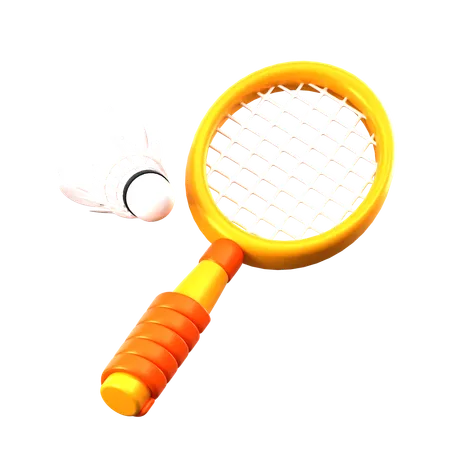 Jugando badminton  3D Icon