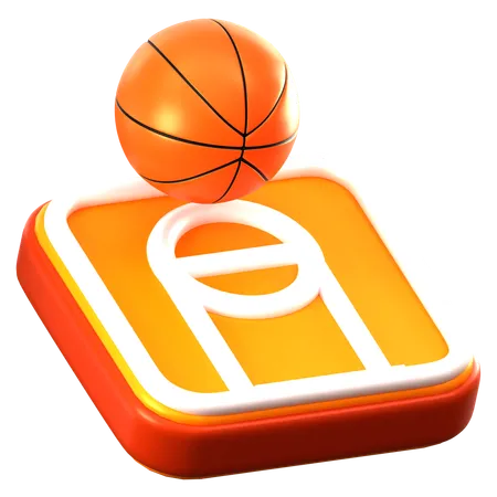 Jugando al baloncesto  3D Icon