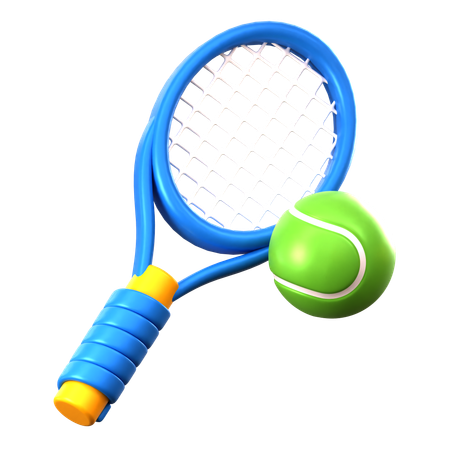 Jugando tenis  3D Icon