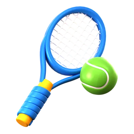 Jugando tenis  3D Icon