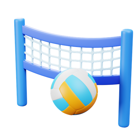 Jugando voleibol  3D Icon