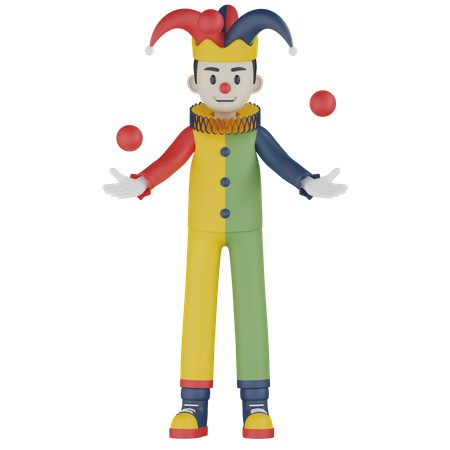 Juggler  3D Illustration