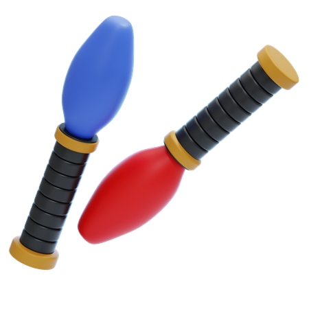 JUGGLING CLUBS  3D Icon