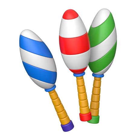 Juggling Pins  3D Icon