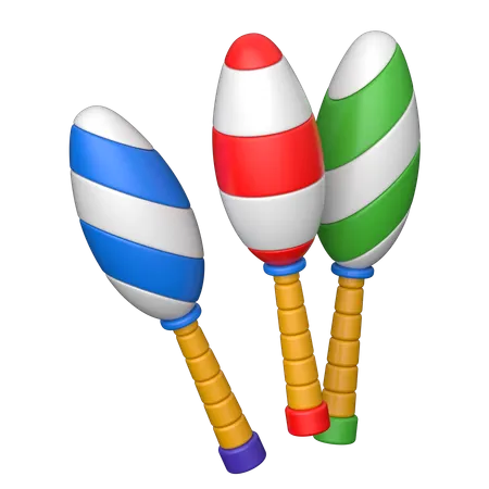 Juggling Pins  3D Icon