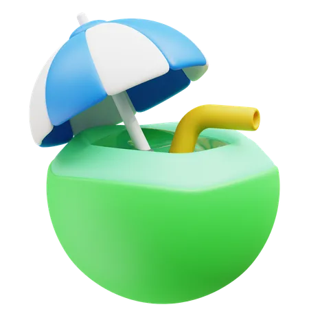 Jugo de coco  3D Icon