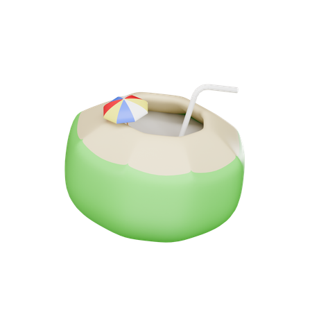 Jugo de coco  3D Icon