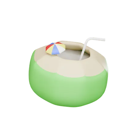 Jugo de coco  3D Icon