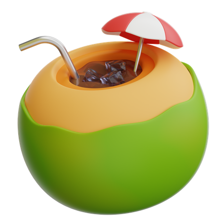 Jugo de coco  3D Icon