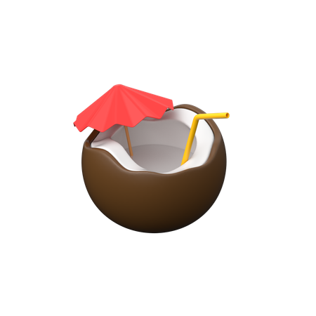 Jugo de coco  3D Icon