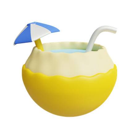 Jugo de coco  3D Icon