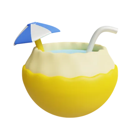 Jugo de coco  3D Icon