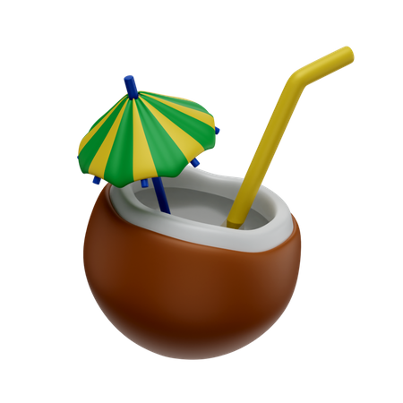 Jugo de coco  3D Icon