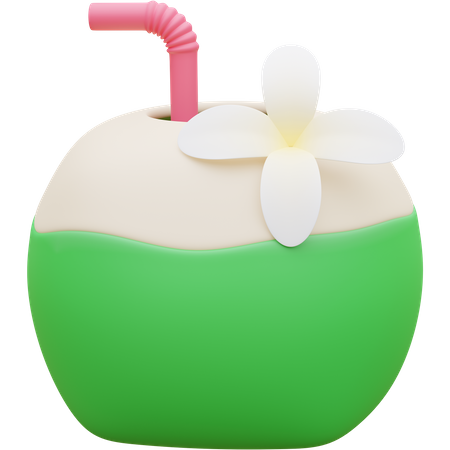 Jugo de coco  3D Icon