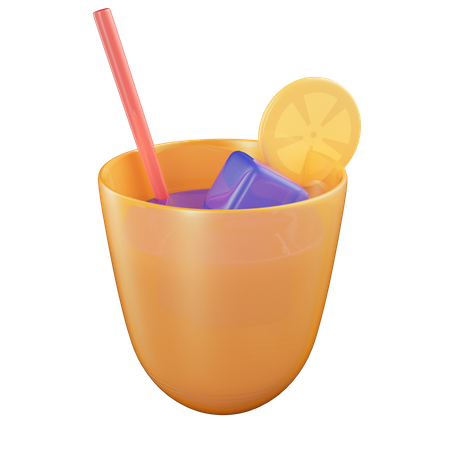 Zumo de frutas  3D Icon