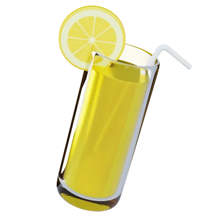 Jugo de limon  3D Illustration