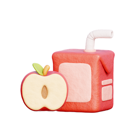 Jugo de manzana  3D Icon