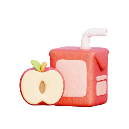 Jugo de manzana  3D Icon