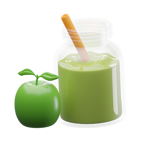 Jugo de manzana  3D Icon