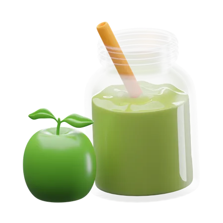 Jugo de manzana  3D Icon