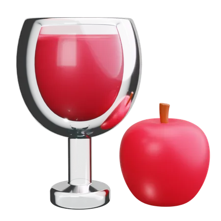 Jugo de manzana  3D Icon