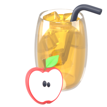 Jugo de manzana  3D Icon