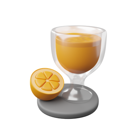 Zumo de naranja  3D Icon